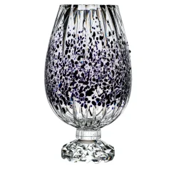 Vaso di cristallo nero Graffiante