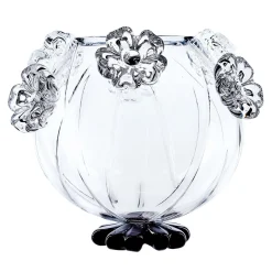 Vaso di fiori neri rotondi Cistus