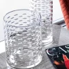 Vaso di vetro a bolle grandi