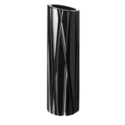 Vaso di vetro alto nero Manhattan