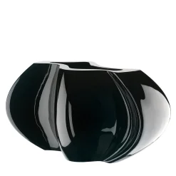 Vaso di vetro nero Oyster