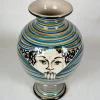 Vaso Donna in Ceramica Arancione I Curiosi