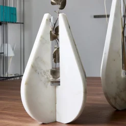 Vaso Drop White Carrara #3 di Alessandra Grasso