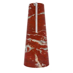 Vaso Elara Rosso Francia e Bianco Carrara