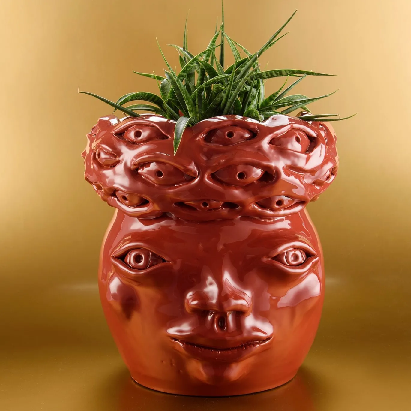 Vaso Eye Rosso
