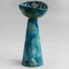Vaso Faustina blu screziato