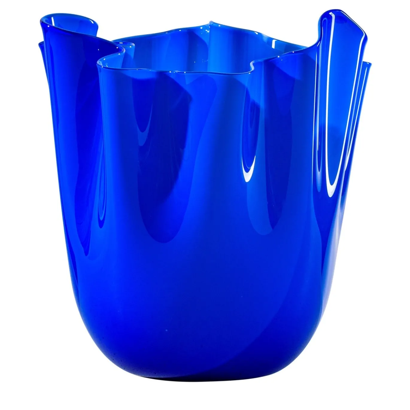 Vaso Fazzoletto Sapphire di Paolo Venini e Fulvio Bianconi