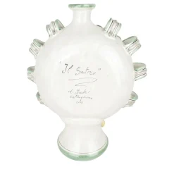 Vaso Fiasco Satiro in Ceramica Blu