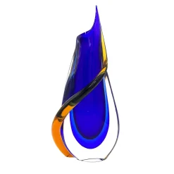 Vaso Flatus grande blu con Morrisa
