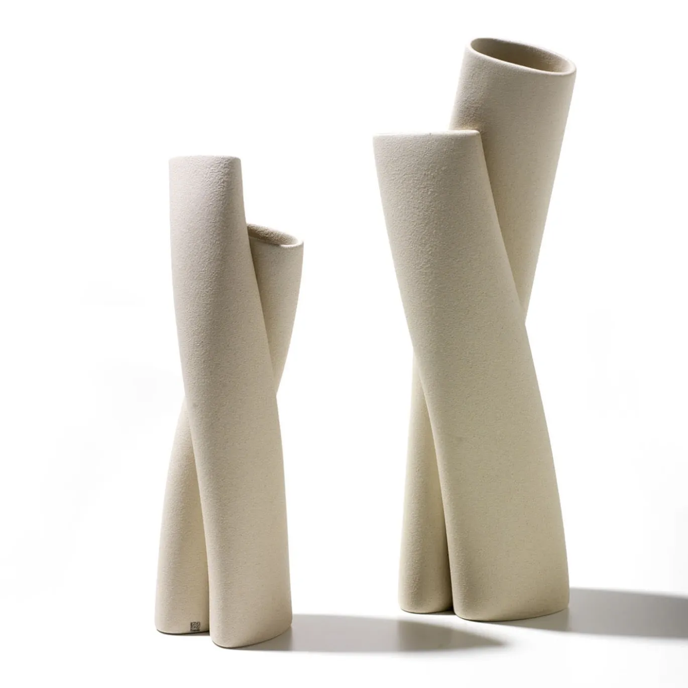 Vaso For Two #2 in Ceramica Bianca