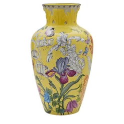 Vaso giallo alto Iris Garden