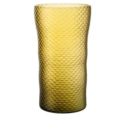 Vaso giallo Battuto Nido d'Ape di Carlo Scarpa