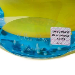 Vaso giallo e azzurro Vrmbicolr