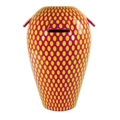 Vaso Giara Seduzione Gialla in Ceramica H 40 cm | 15.7"