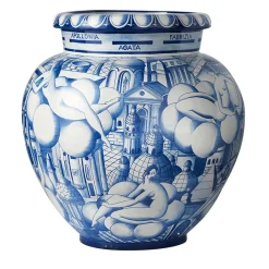 Vaso Gio Ponti Medio - Edizione Limitata Blu di Gio Ponti