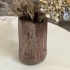 Vaso Giuseppe Rame in ceramica smaltata bronzo lucida