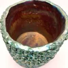 Vaso grande alto Onda Iridescent Metallic Raku