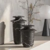 Vaso grande Capua in marquina nera di Ivan Colominas