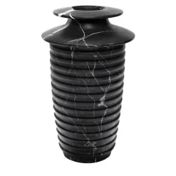 Vaso grande Capua in marquina nera di Ivan Colominas