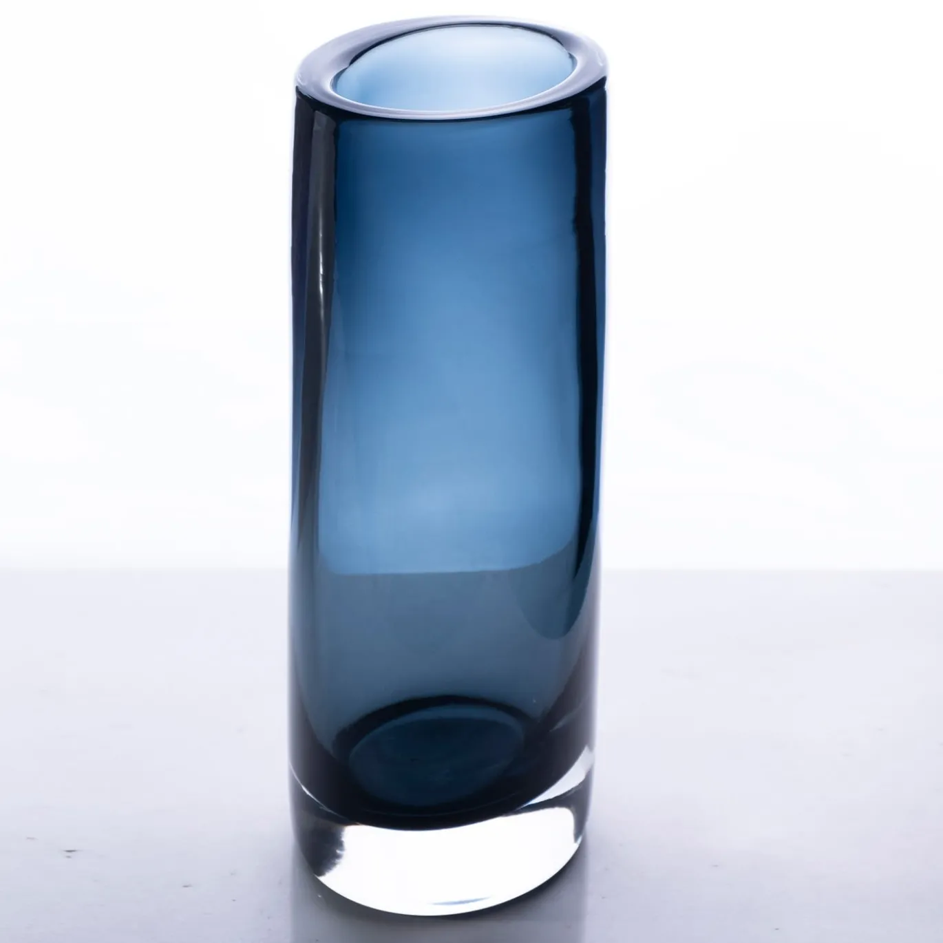 Vaso grande Cilindro - Lucido - Blu profondo