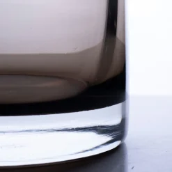 Vaso grande Cilindro - Satinato - Cristallo/miele