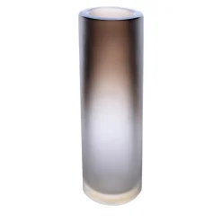 Vaso grande Cilindro - Satinato - Cristallo/miele