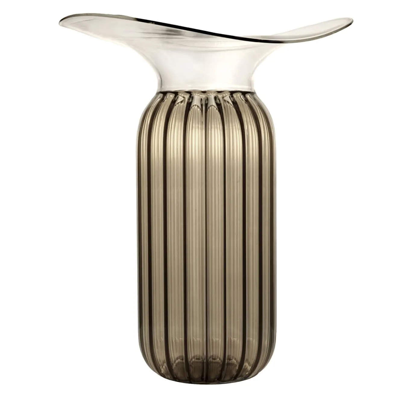 Vaso grande in vetro bronzo Tosca