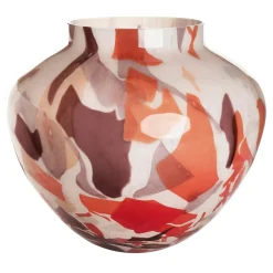 Vaso Grande in Vetro di Murano Autunno Olla