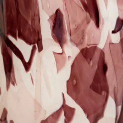 Vaso Grande in Vetro di Murano Viola con Tecnica Nougat