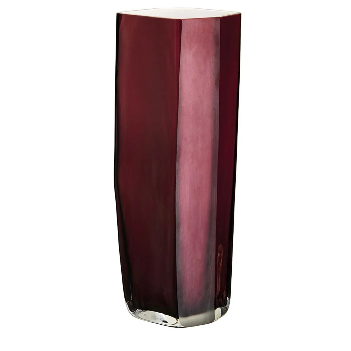 Vaso grande Torre Plum di Carlo Moretti