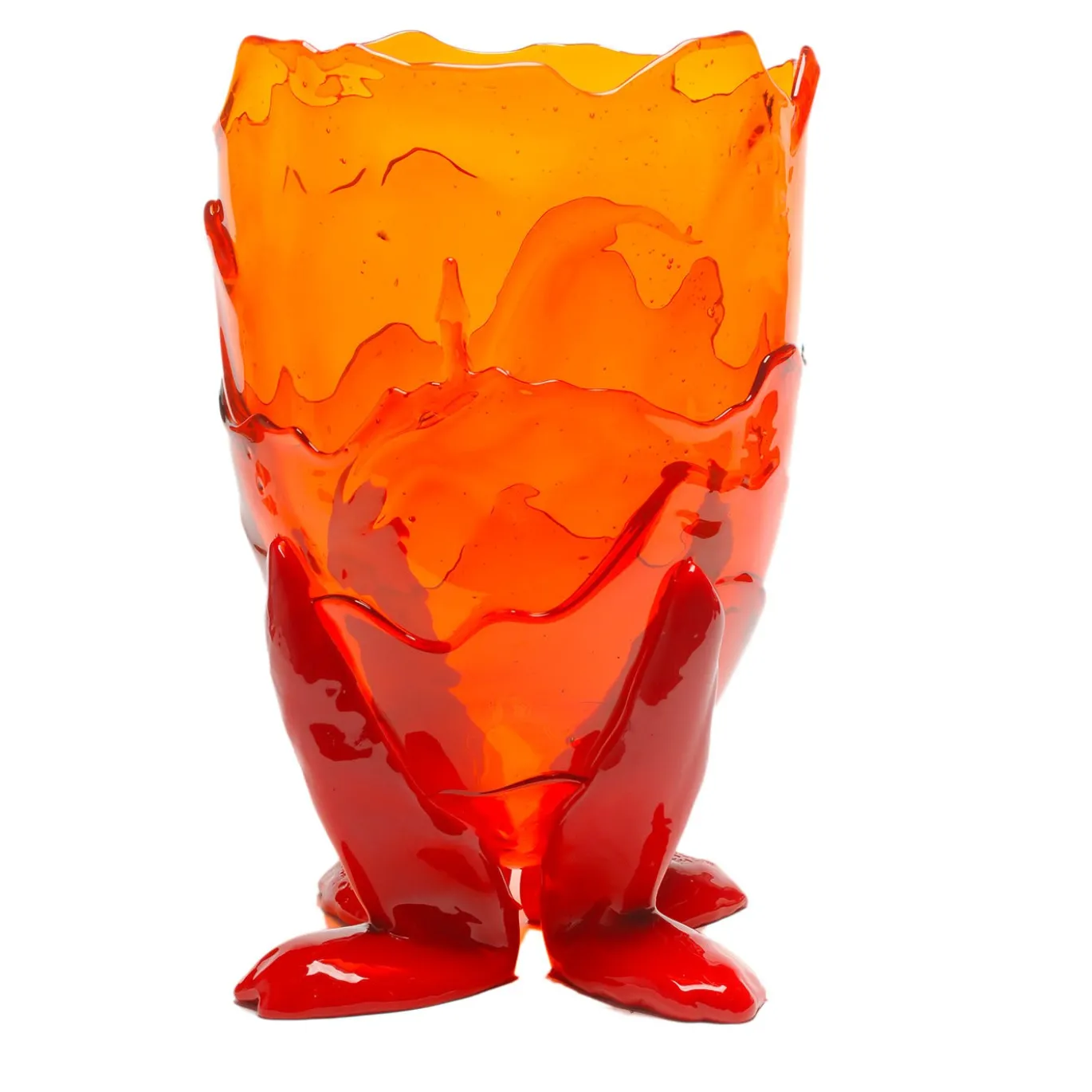 Vaso grande trasparente Extracolor di Gaetano Pesce