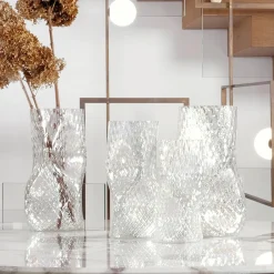 Vaso Grande Trasparente in Vetro Keope