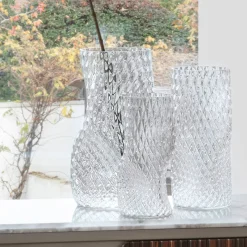 Vaso Grande Trasparente in Vetro Keope