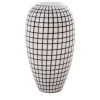 Vaso Grid bianco e nero