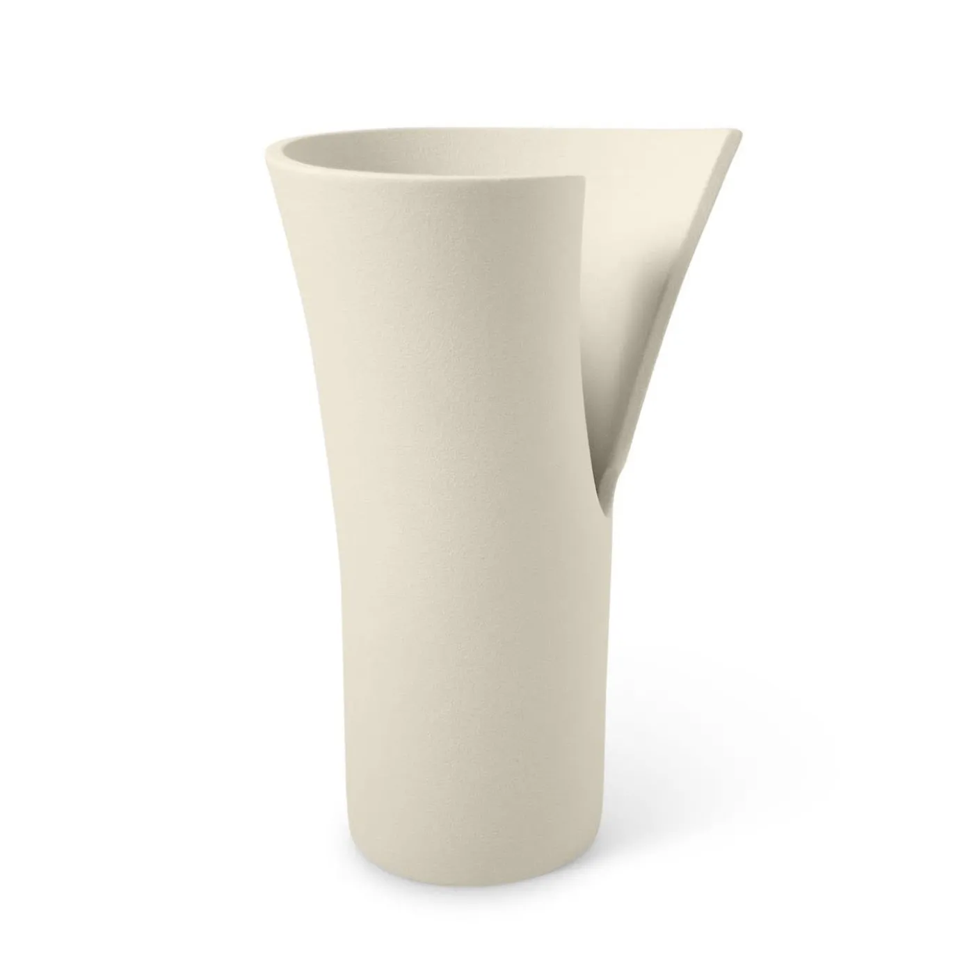 Vaso Helix Piccolo in Ceramica Beige