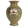 Vaso I Curiosi Uomo in Ceramica Gialla