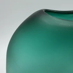 Vaso Incalmo in vetro verde smeraldo