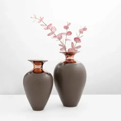 Vaso in Ceramica a Collo Lungo Medio Riflesso Marsili