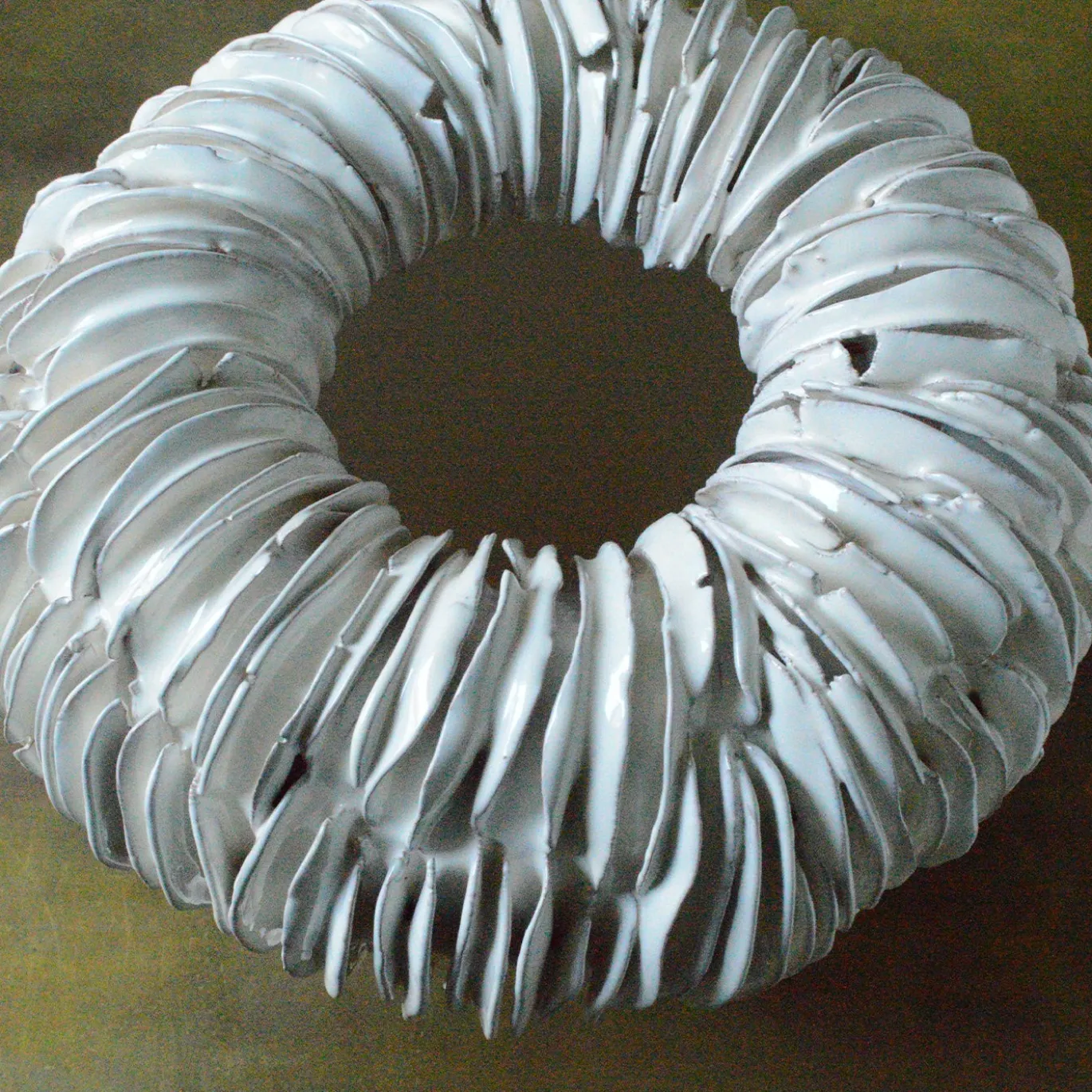 Vaso in Ceramica Bianca Carrube 5