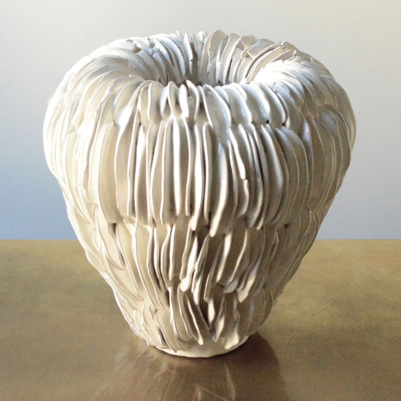 Vaso in Ceramica Bianca Carrube 5