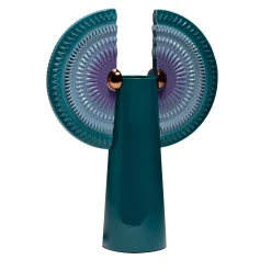Vaso in ceramica Biscay Bay Solar Disc Bird With Wings di Sara Ricciardi
