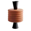 Vaso in Ceramica Dual Flute #1 di Ugo La Pietra