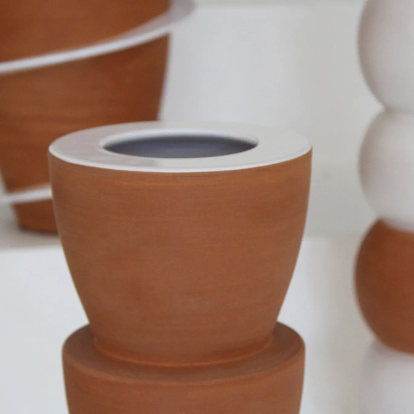 Vaso in Ceramica In Progress #2 di Ugo La Pietra