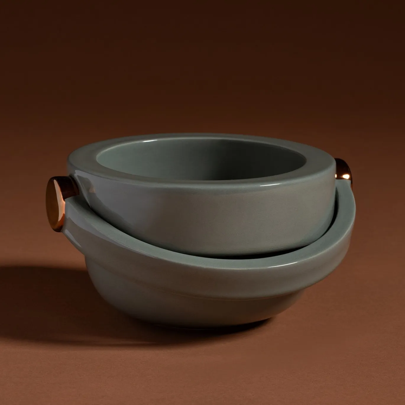 Vaso in ceramica Jarra lucido verde tundra