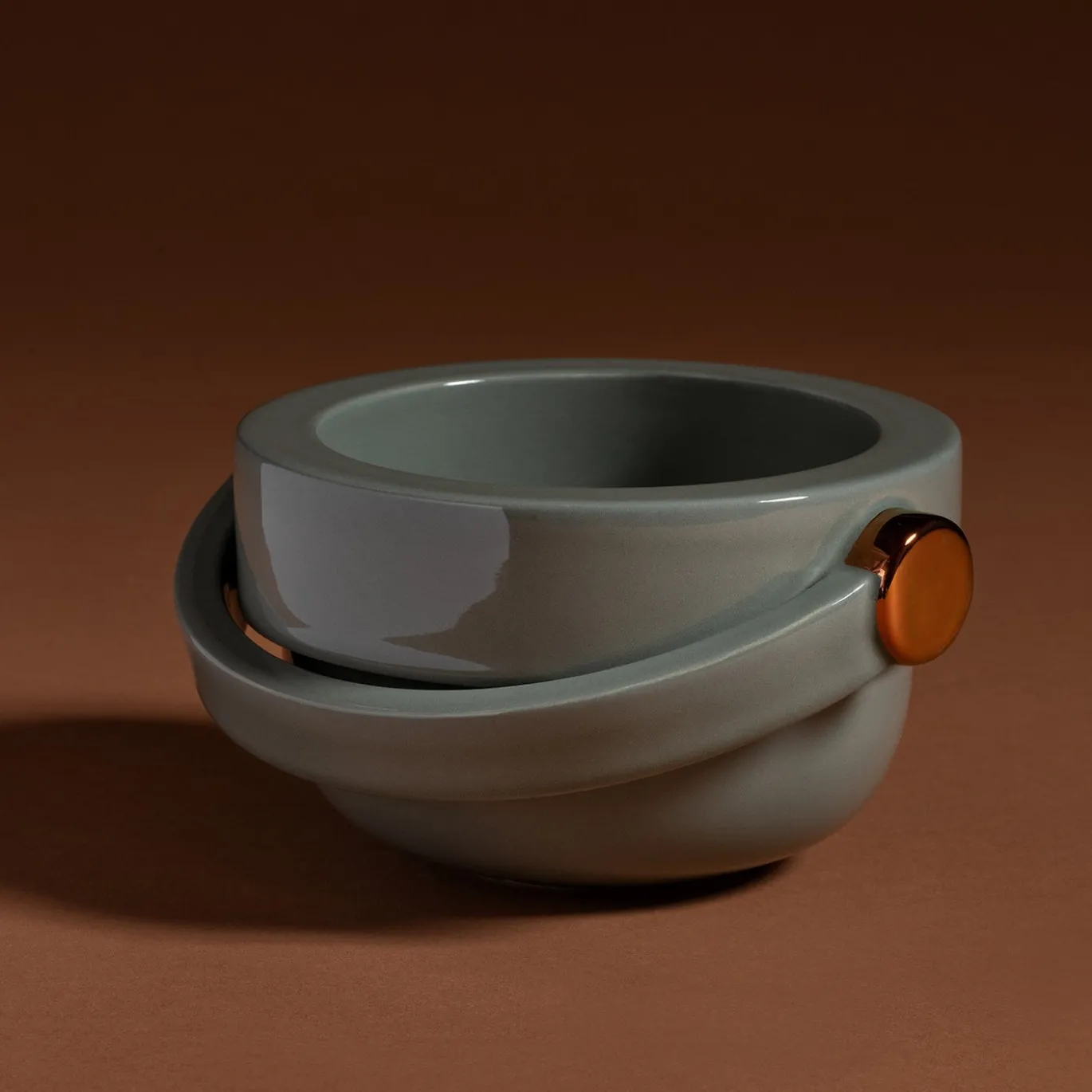 Vaso in ceramica Jarra lucido verde tundra