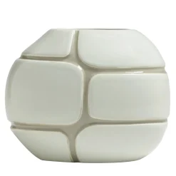 Vaso in ceramica Lagune 3 grigio lucido e pietra