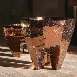 Vaso in ceramica Monolite 1 Bronzo
