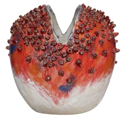 Vaso in ceramica multicolore Medusa