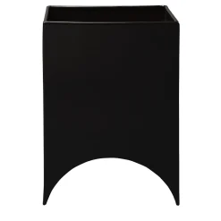 Vaso in ceramica nera Onda No.4 di Muller Van Severen