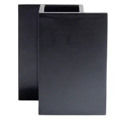Vaso in ceramica nera Rook